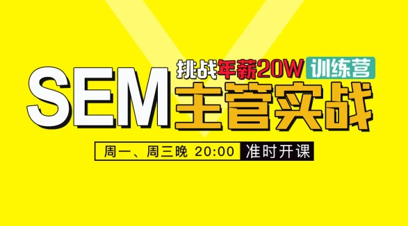 2023sem教学课程 sem视频教程百度云下载