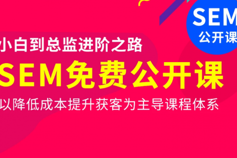 sem基础课程知识入门培训教程百度云下载