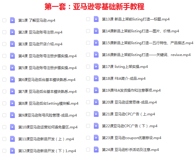 亚马逊开店进阶百度云 亚马逊开店视频教程百度云