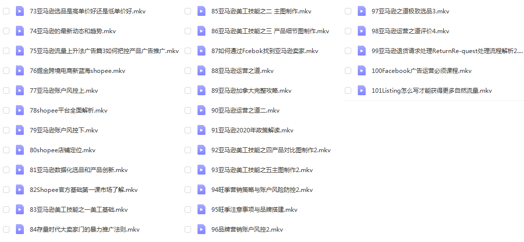 亚马逊开店进阶百度云 亚马逊开店视频教程百度云