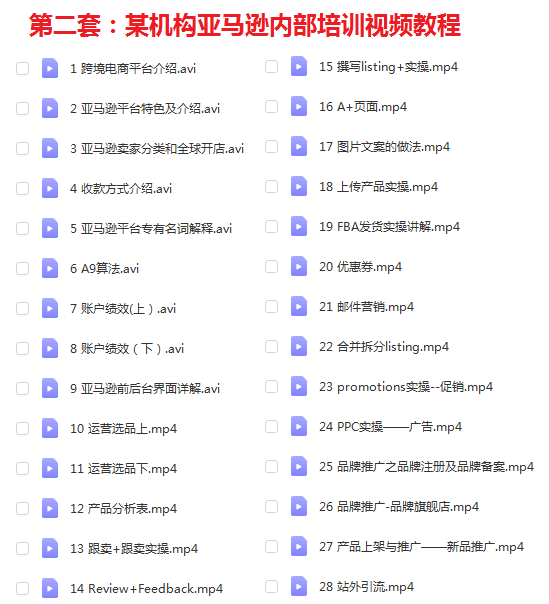 亚马逊开店进阶百度云 亚马逊开店视频教程百度云