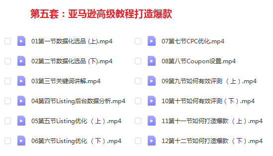 亚马逊开店进阶百度云 亚马逊开店视频教程百度云