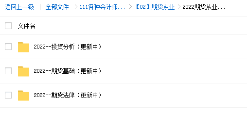 2023期货从业资格证投资分析资料百度网盘 2023期货从业资格证视频教材电子版百度云