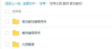 2023司法考试网课主观客观题视频教材课程讲义课件百度云盘下载